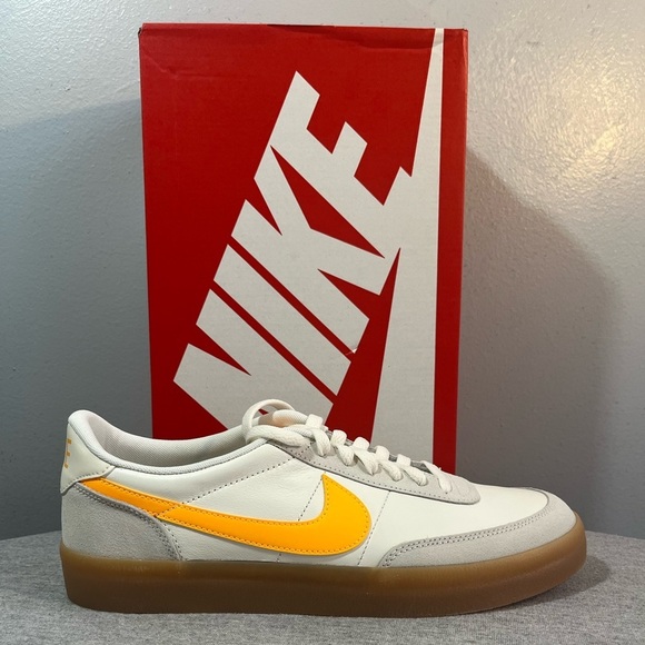 Nike Killshot 2 Leather Sneakers Sail Laser Orange Gum Men's Size 10 432997-125‌